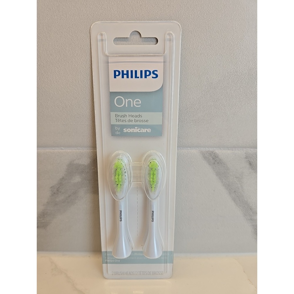 Philips One by Sonicare 2pk Brush Heads, Replacement‎ Heads Mint BH1022/03
